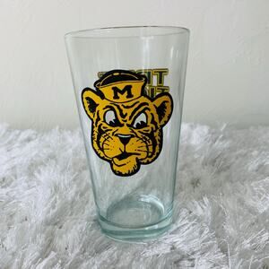 True Tiger Vintage Tiger Logo Beer Glass Cocktail 5 3/4" tall x 3.25"wide